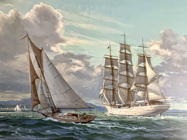 Coming into Port (Norwegian Trading Ship and Coastal Sloop (Friendship)) by Unknown