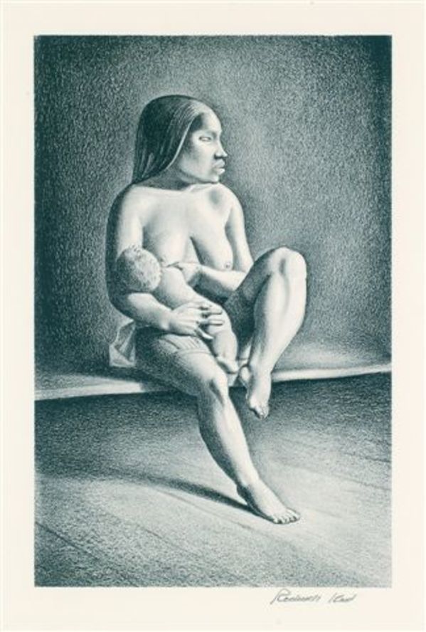Greenland Mother Nursing Child by Rockwell Kent