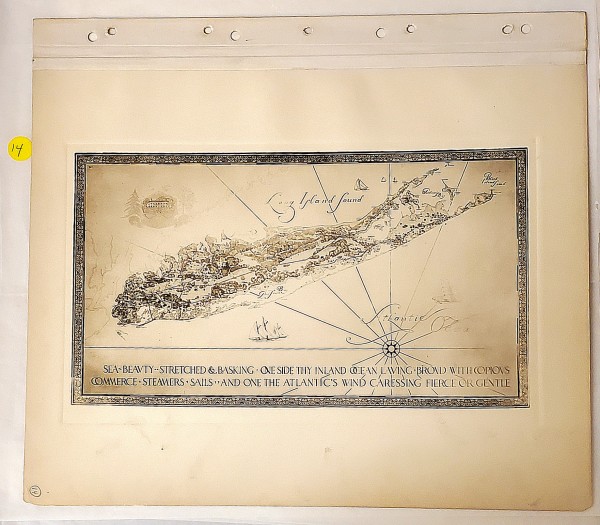 Map, Long Island 14 by Barry Faulkner
