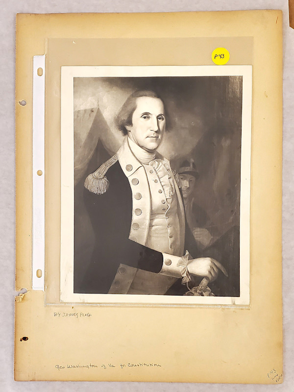 P. 43 Photo of George Washington of Virginia for Constitution by Barry Faulkner