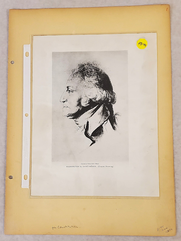 P. 44 Photo of George Washington of Virginia for Constitution by Barry Faulkner