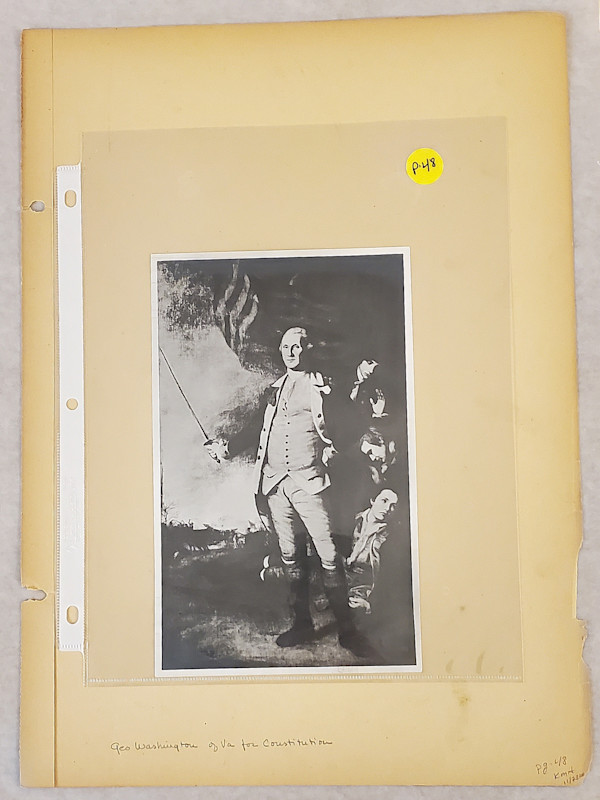 P. 48 Photo of George Washington of Virginia for Constitution by Barry Faulkner