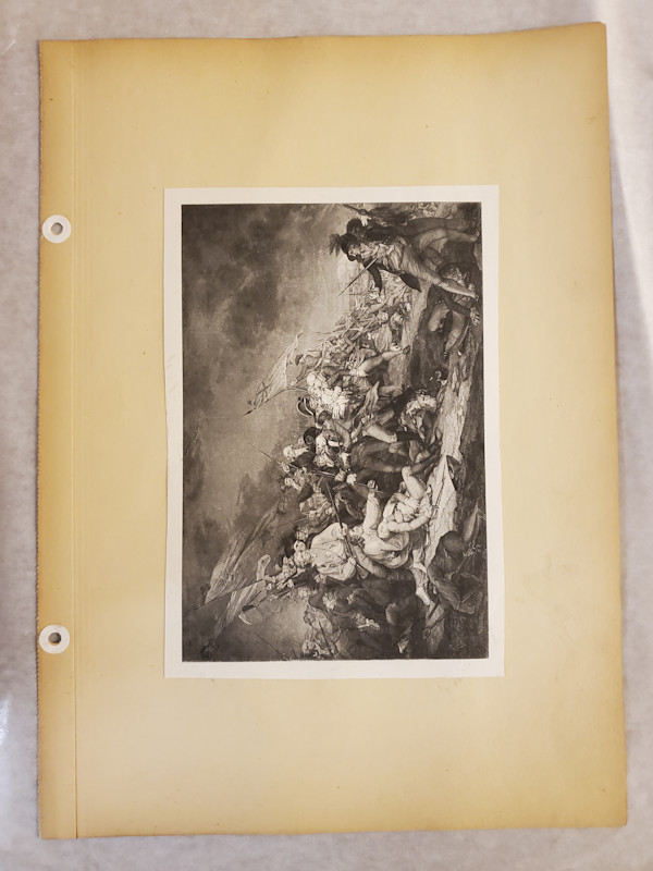 Photo of battle scene by Barry Faulkner