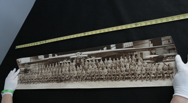 Red Lid Bin Oversized Panoramas 1930 Airforce