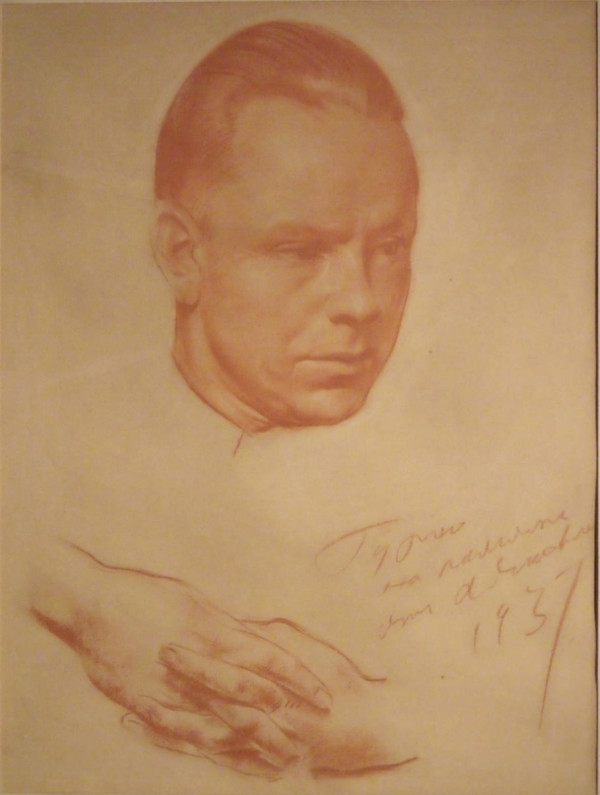 Portrait of Gouri Pavelovich-Rinov by Alexander Lacorlett