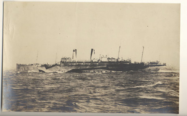 War Ship in Sea