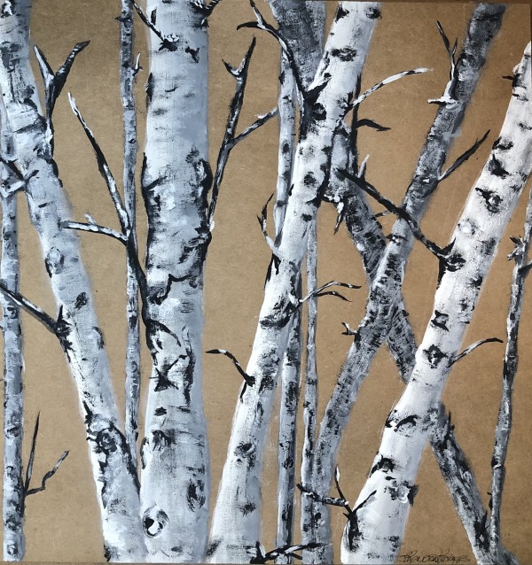 Paper Birch Trees by Brendan Briggs