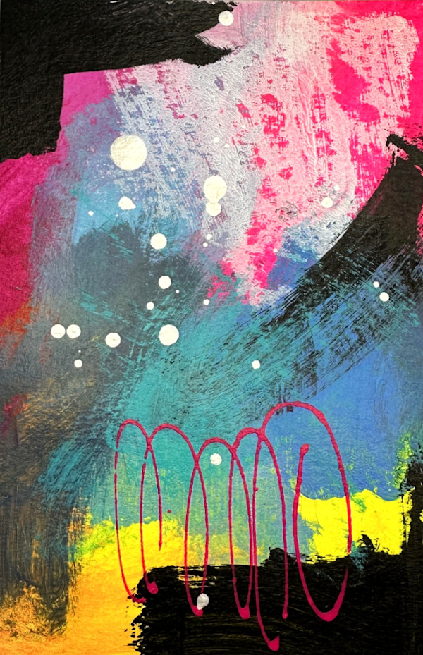 Neon Swirl #1 by Debbi Murray