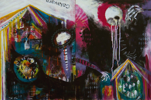 Circus of Death Diptych by Debbi Murray
