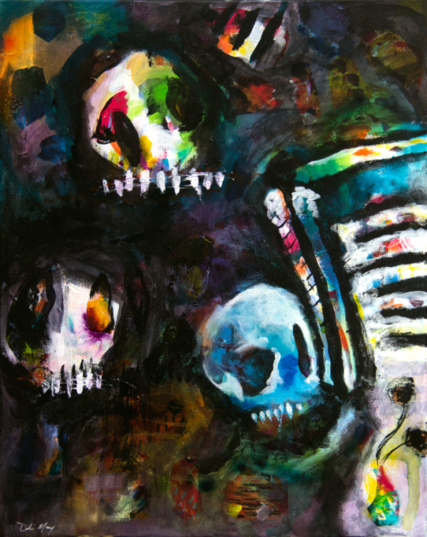 Skulls for Flowers by Debbi Murray