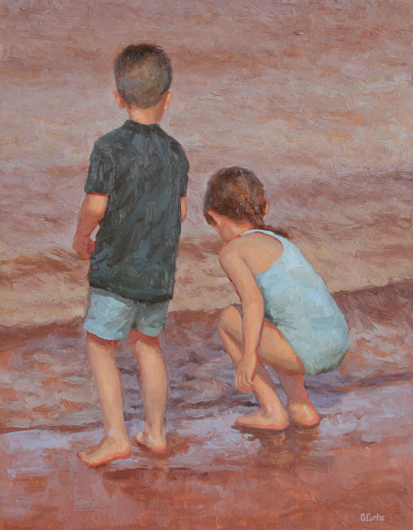 Skipping Stones by Grace Curtis Fine Art