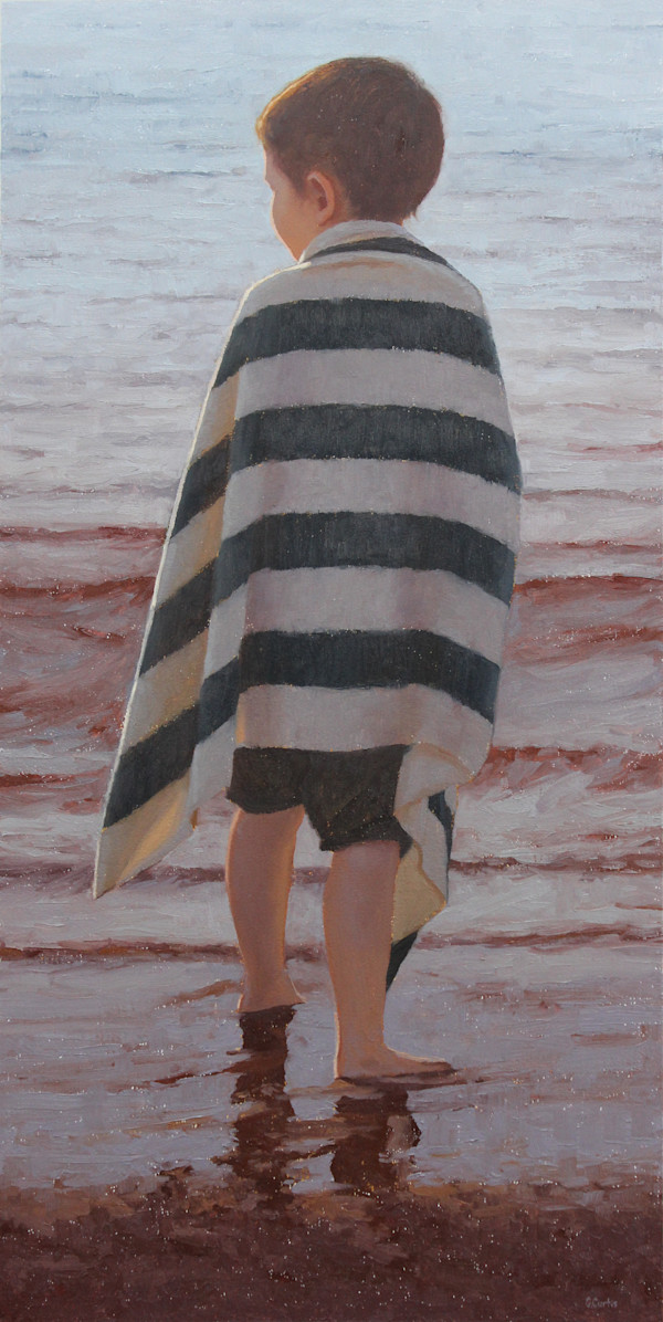 Seaside Figures No.3 by Grace Curtis Fine Art