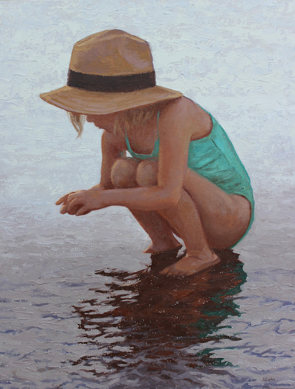 Seaside Figures No.5 by Grace Curtis Fine Art