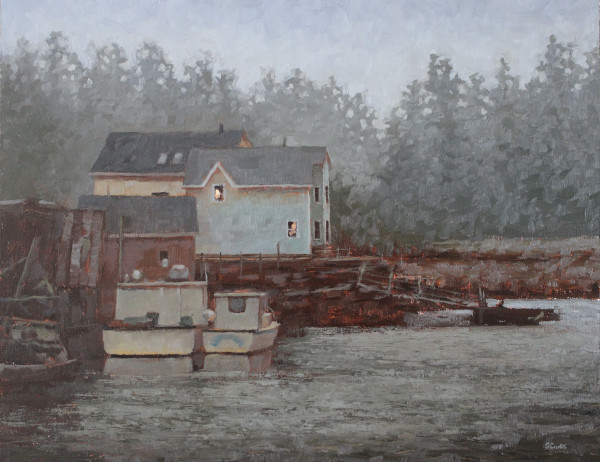 Harbour Greens by Grace Curtis Fine Art