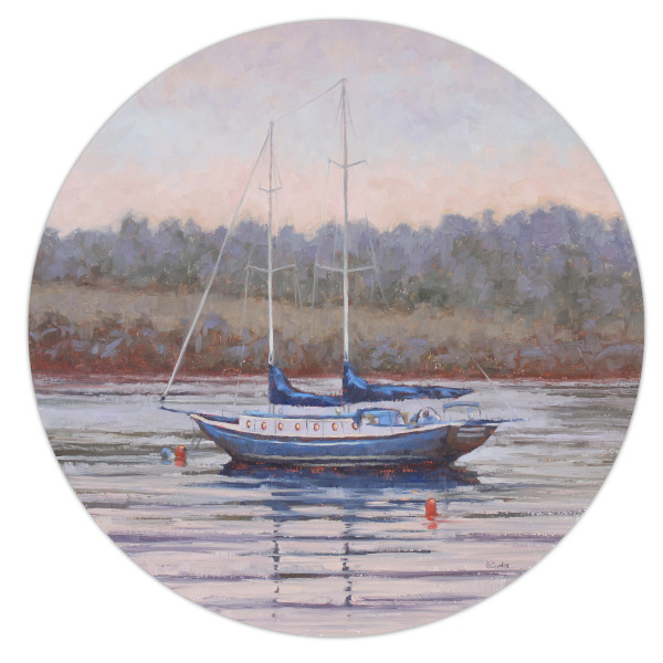 Little Boat Blue by Grace Curtis Fine Art