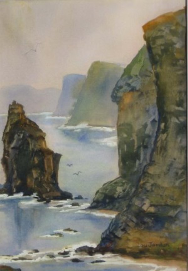 Pacific Cliffs by Lou Jordan