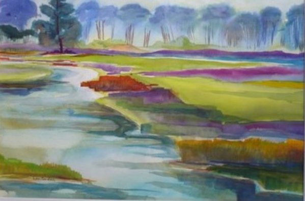 Marsh at Bay St. Louis by Lou Jordan