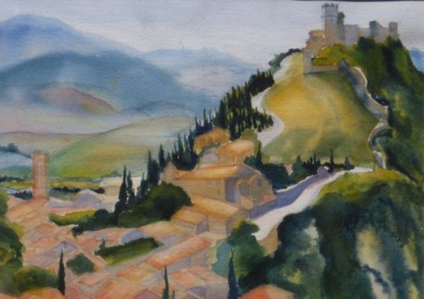 Rocca Majore, Assisi by Lou Jordan