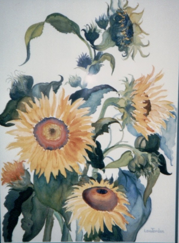 Cathy's Sunflowers by Lou Jordan