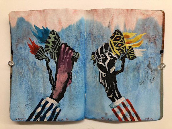 The Sketchbook Project 2021 "End Times I Say" 10-18 by Kenny Cole