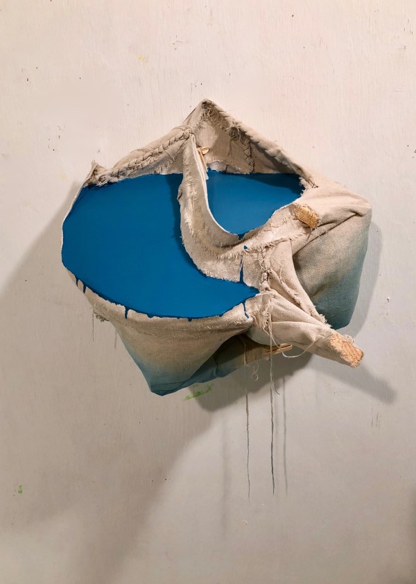 Bag Painting (Blue) by Howard Schwartzberg