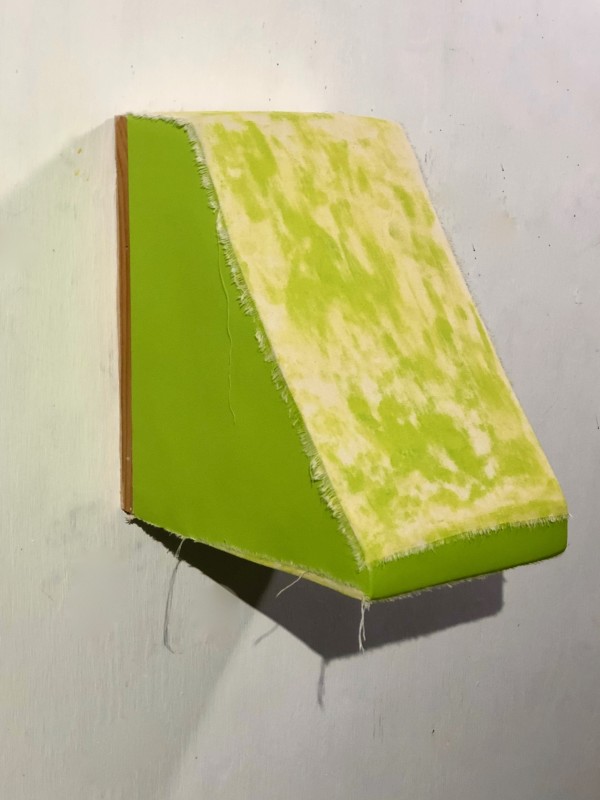 Bandage Painting (lime green slant)