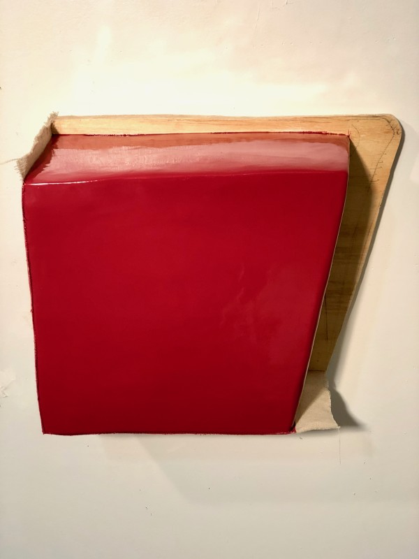 Open Bandage Painting (red gloss) by Howard Schwartzberg