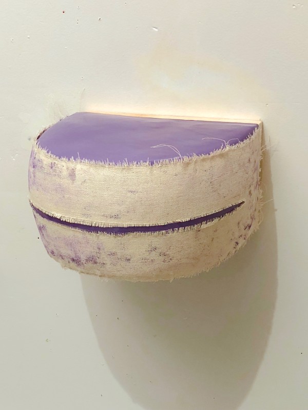 Bandage Painting (purple curved line)