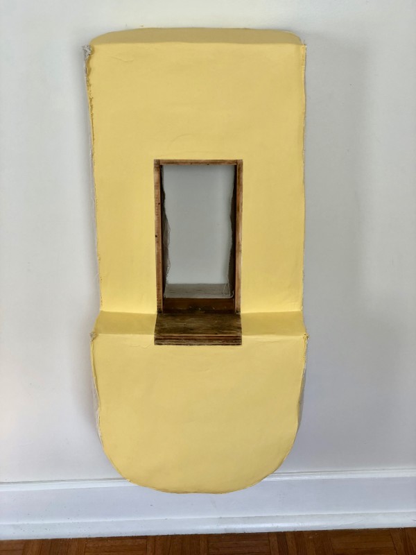 Inverted Reversed Painting (canary yellow) by Howard Schwartzberg