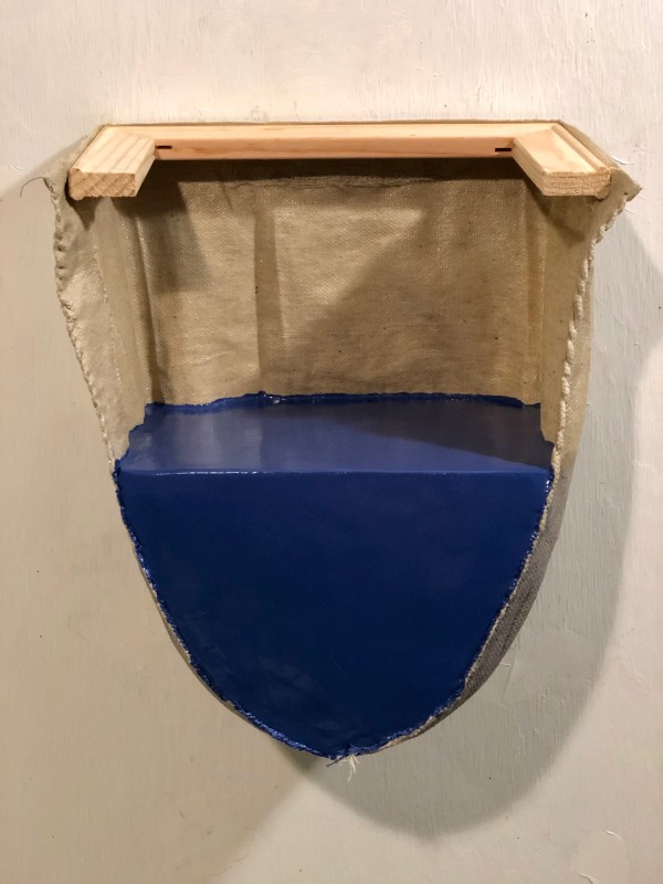 Foreshortened Painting (blue) by Howard Schwartzberg