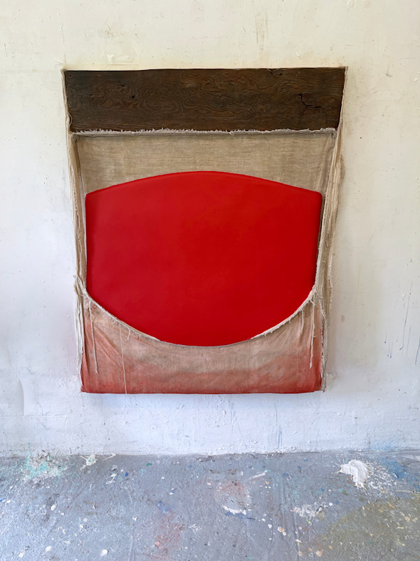 Incline Bag Painting Open Sided (red) by Howard Schwartzberg