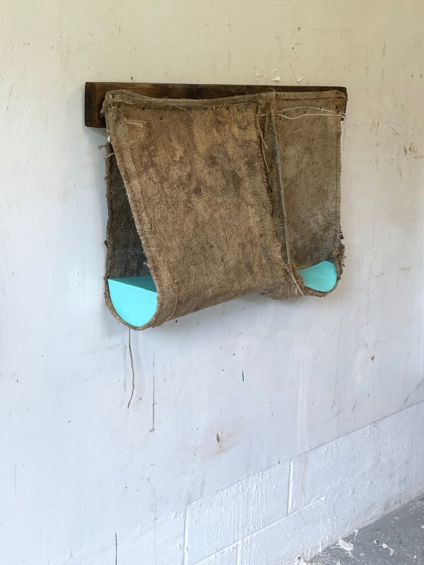 Suspended/Pouch Combo Painting (aqua mint) by Howard Schwartzberg