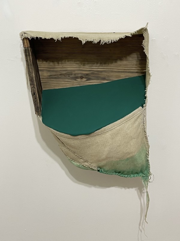 Untitled Hybrid Bag Painting (Deep Green)