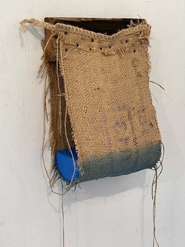 Suspended Painting (cerulean blue) by Howard Schwartzberg