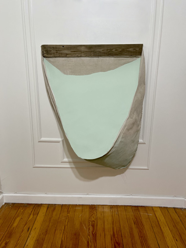 Incline Bag Painting (light blue/green) by Howard Schwartzberg