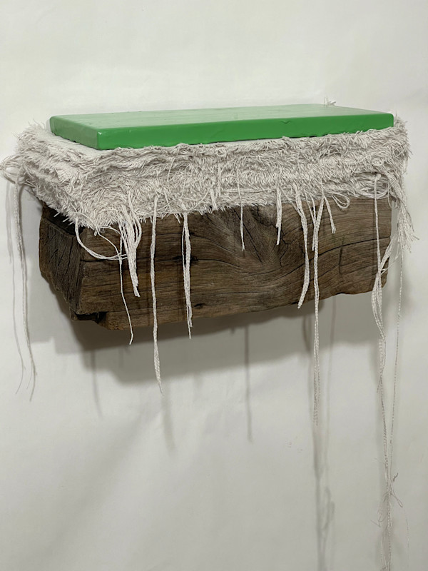 Bed Painting (bright green) by Howard Schwartzberg