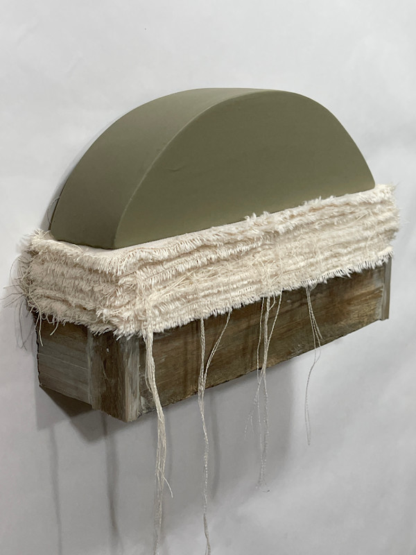 Bed Painting (olive matte curve) by Howard Schwartzberg