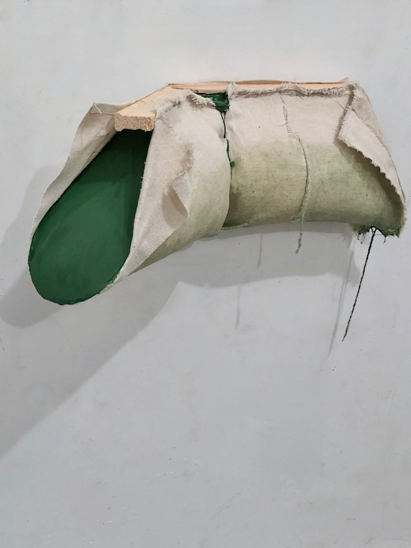 Foreshortened Painting (dark green roll) by Howard Schwartzberg, Image 7.
