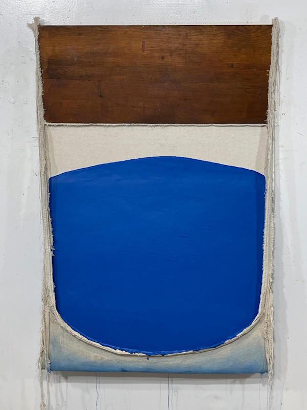 Incline Bag Painting Open Sided (blue) by Howard Schwartzberg