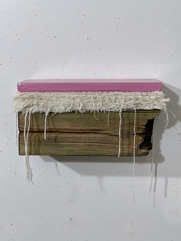 Bed Painting (pink violet) by Howard Schwartzberg