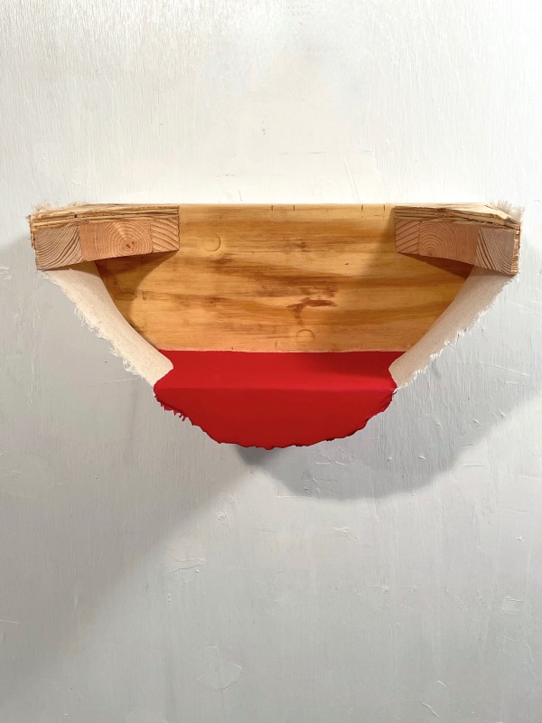 Foreshortened Painting (red) by Howard Schwartzberg
