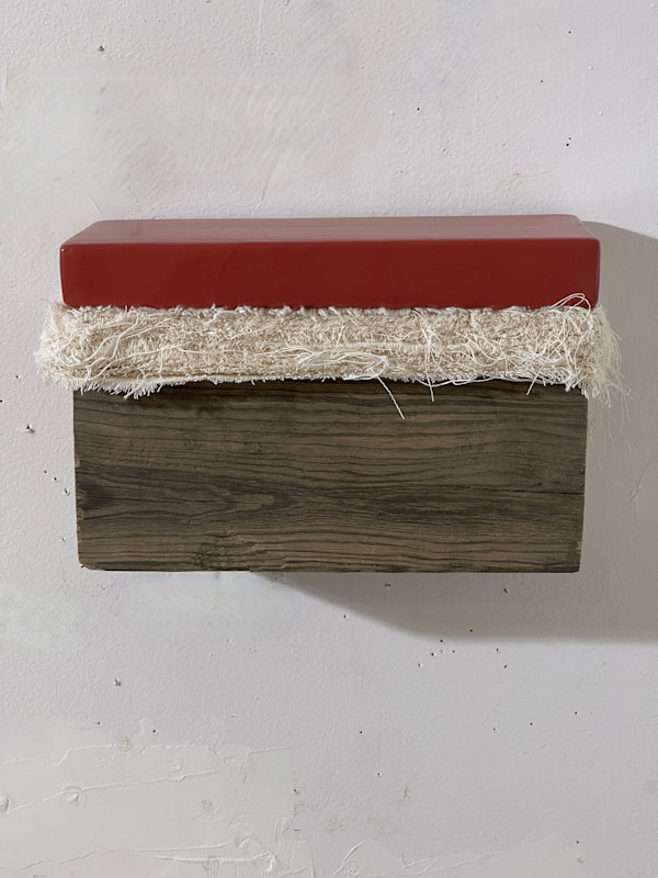 Bed Painting (red oxide) by Howard Schwartzberg