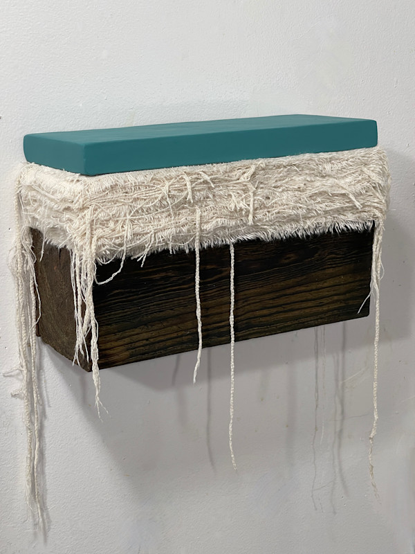 Bed Painting (dark turquoise) by Howard Schwartzberg