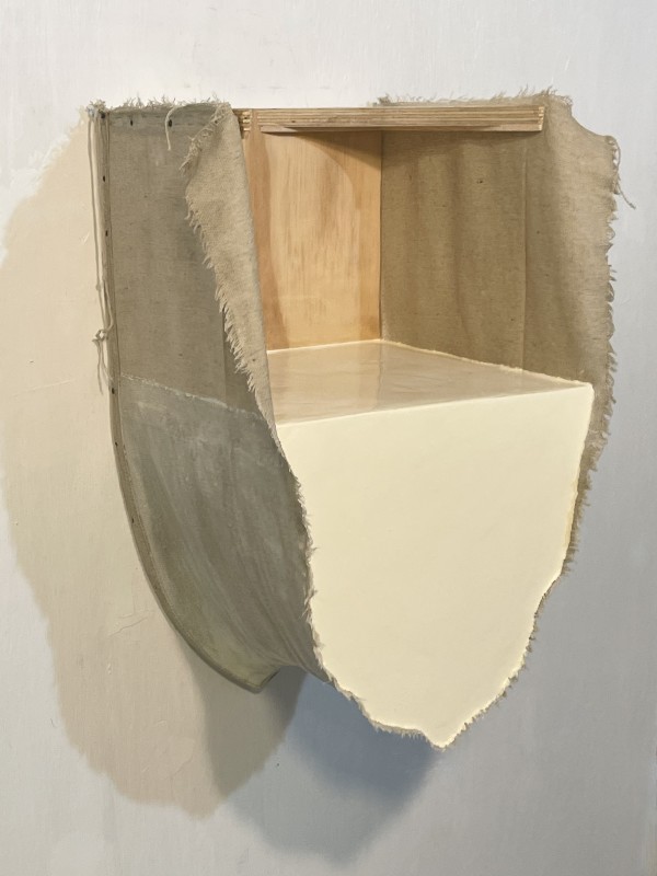 Foreshortened  Painting (beige gloss, wood back) by Howard Schwartzberg