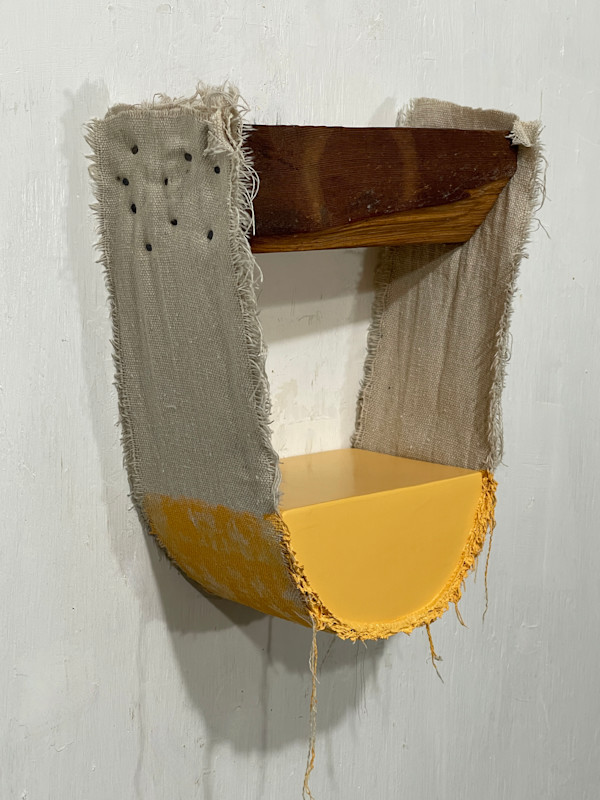 Suspended Painting (yellow orange) by Howard Schwartzberg