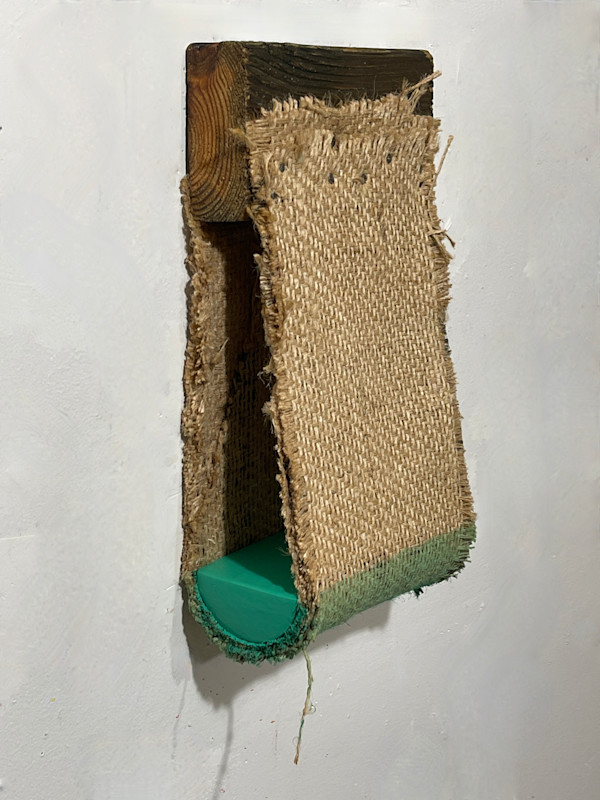 Suspended Painting (bright green) by Howard Schwartzberg