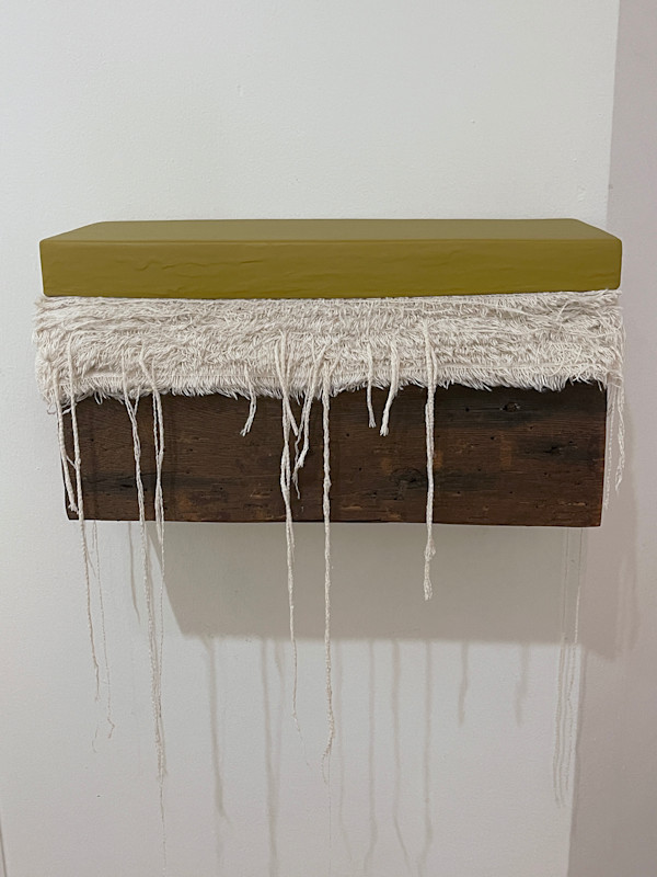 Bed Painting (olive yellow) by Howard Schwartzberg, Image 2.