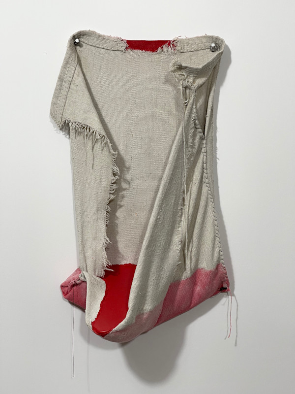 Pouch Painting  (deep red) by Howard Schwartzberg
