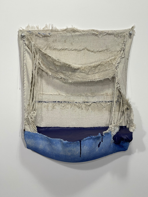 Pouch Painting  (dark blue) by Howard Schwartzberg