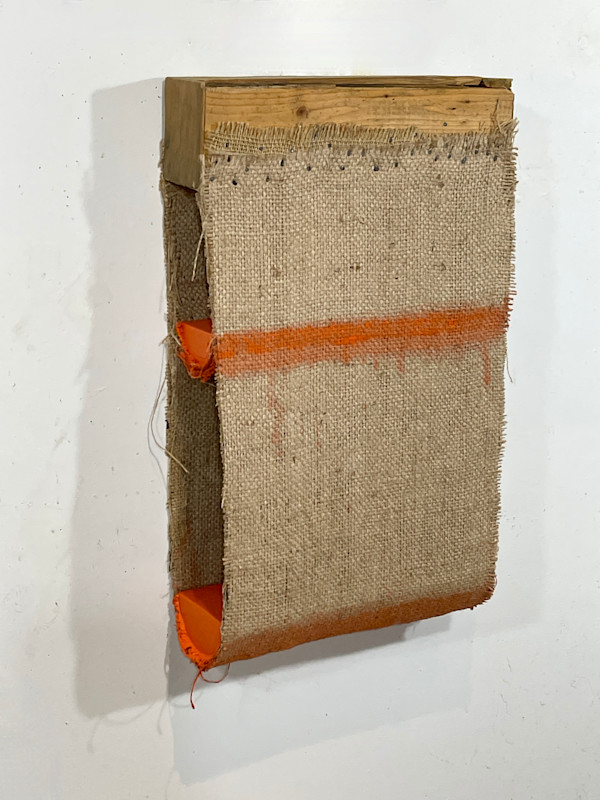 Suspended Painting (two orange) by Howard Schwartzberg